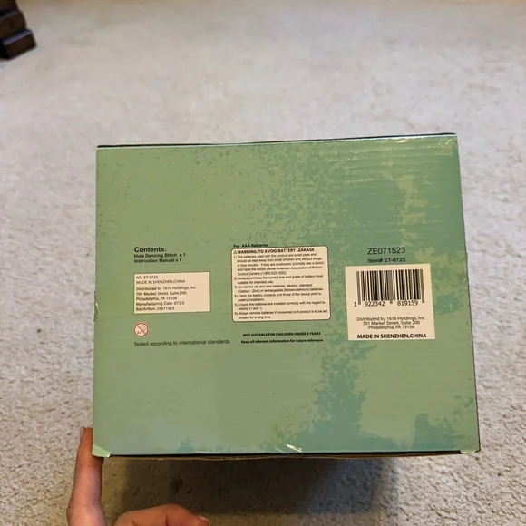 Disney Stitch Dancing Figure in Blue and Green - Picture 6 of 6